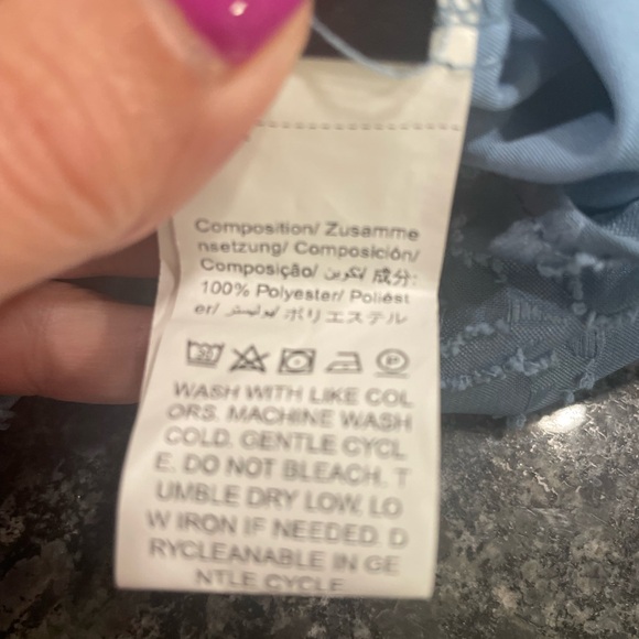 Vintage blue halter style top - Picture 5 of 6